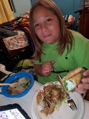 Spring roll at Al Pho in Santa Maria