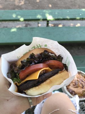 American burger at Next Level Burger - Potrero Hill in San Francisco