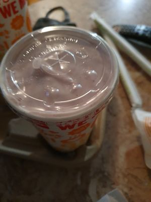 Strawberry shake at Next Level Burger - Potrero Hill in San Francisco