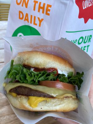 Classic ChzBurger w/ smoked Gouda at Next Level Burger - Potrero Hill in San Francisco