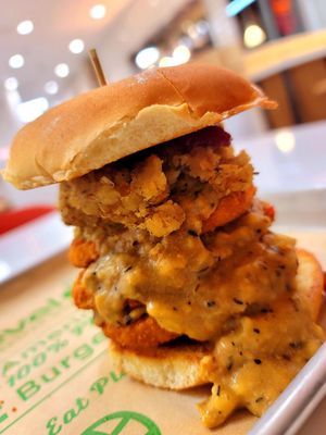 Wobbler gobbler (triple patty) at Next Level Burger - Potrero Hill in San Francisco