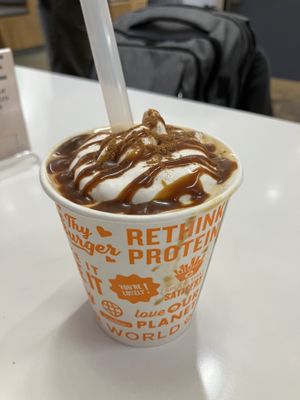 Seasonal caramel chai milkshake  at Next Level Burger - Potrero Hill in San Francisco