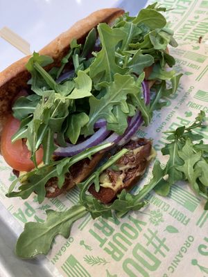 Sliced steak sandwich  at Next Level Burger - Potrero Hill in San Francisco