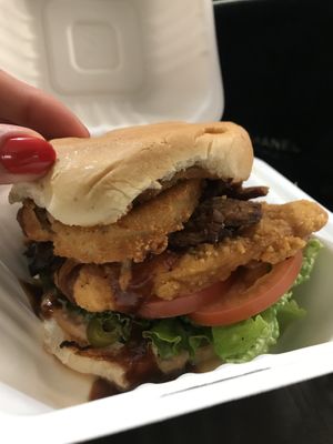 Maverick Burger with Bacn and jalapeños   at Next Level Burger - Potrero Hill in San Francisco