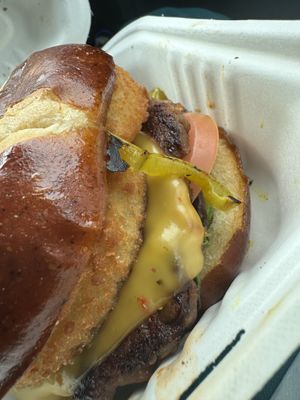 Smoky mountain bbq burgerrs  at Next Level Burger - Potrero Hill in San Francisco