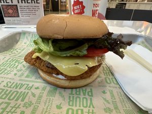 Small but tasty burger.  at Next Level Burger - Potrero Hill in San Francisco