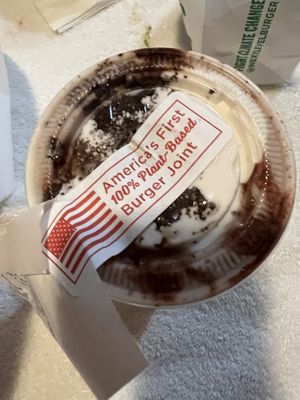 cookies and cream shake  at Next Level Burger - Potrero Hill in San Francisco