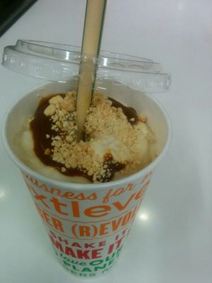 Salted caramel peanut coconut shake at Next Level Burger - Potrero Hill in San Francisco