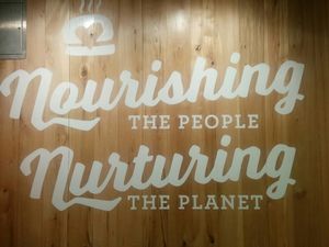 Mission statement at Next Level Burger - Potrero Hill in San Francisco