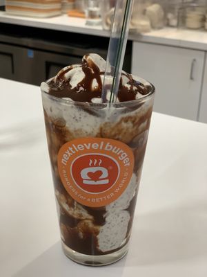 Cookies n cream milkshake at Next Level Burger - Potrero Hill in San Francisco