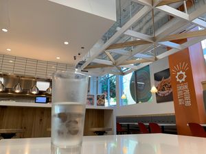 Clean bright informal interior  at Next Level Burger - Potrero Hill in San Francisco