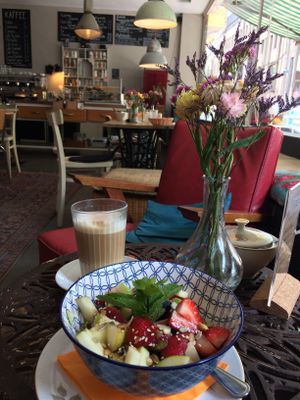 vegan fruit salad  at Baristinho in Aachen