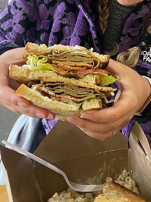 Vegan club sandwich!  at Sweetpea Baking Company in Portland