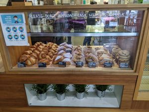 Larger display case at Sweetpea Baking Company in Portland