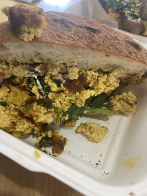 Breakfast sammie   at Sweetpea Baking Company in Portland