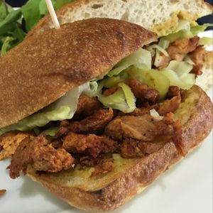 BBQ Soy Curls at Sweetpea Baking Company in Portland