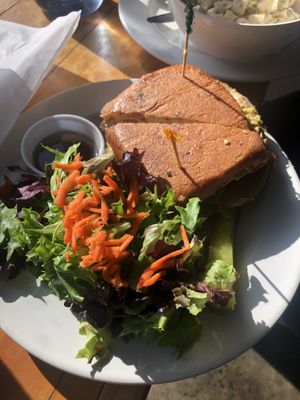 Sandwich with salad for $13.50  at Sweetpea Baking Company in Portland