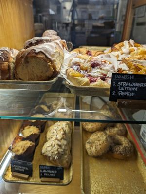 Pastry case #1 at Sweetpea Baking Company in Portland