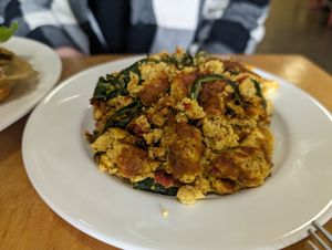 Side of tofu scramble at Sweetpea Baking Company in Portland