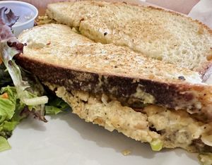 In-Tuna toasted with cashew cheesee  at Sweetpea Baking Company in Portland