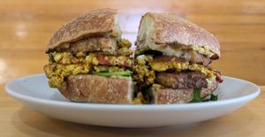 Breakfast Sammie at Sweetpea Baking Company in Portland