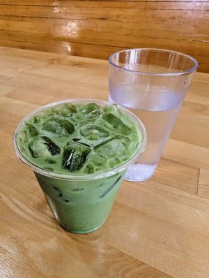 Green Tea Latte at Sweetpea Baking Company in Portland