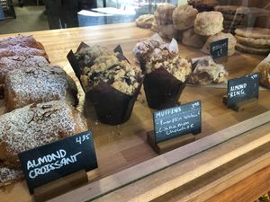 the chocolate cinnamon muffin was SO GOOD at Sweetpea Baking Company in Portland