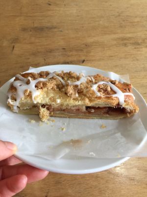 Apple fritter  at Sweetpea Baking Company in Portland