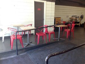 inside seating at Sweetpea Baking Company in Portland
