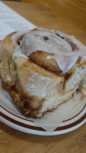 Cinnamon roll at Sweetpea Baking Company in Portland