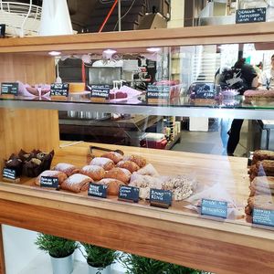 Dessert options at Sweetpea Baking Co. when we stopped in back in April. at Sweetpea Baking Company in Portland