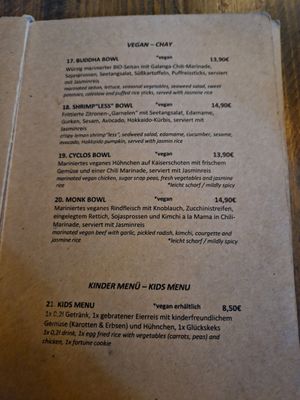 Plenty of vegan options at Le's Cyclo in Potsdam