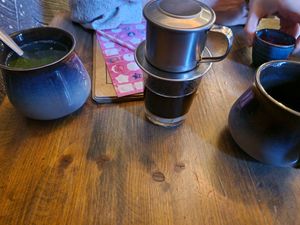 Vietnamese café at Le's Cyclo in Potsdam