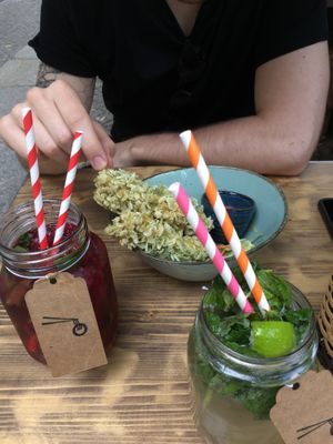 Tofu Rice sticks at Le's Cyclo in Potsdam