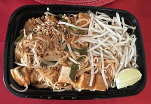 Pad Thai made vegan and gluten-free!  at Thai Canteen in Davis