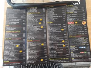 Menu at Street Souvlaki in Pireas