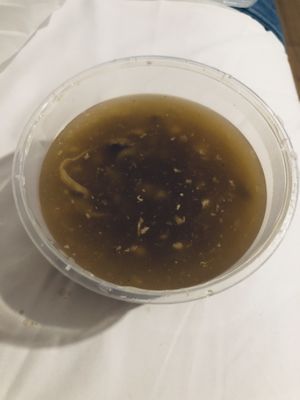 Mushroom crab soup  at Cameleon Vegetarian Bean Curd in Kuala Lumpur