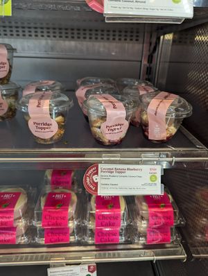 Coconut Banana Blueberry porridge at Pret A Manger - 36th and 5th in New York City