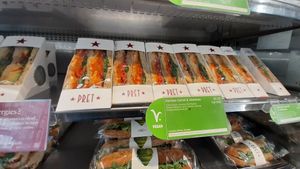 Sandwiches at Pret A Manger - 36th and 5th in New York City