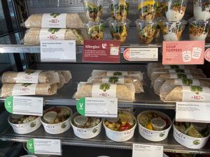 Some of the (very few) vegan items at Pret A Manger - 38th and 6th in New York City
