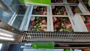 Salads at Pret A Manger - 38th and 6th in New York City