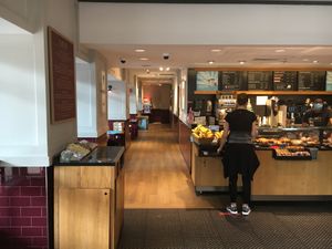 Insider of restaurant. at Pret A Manger - Central Park in New York City