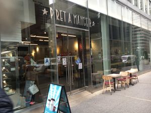 Front entrance at Pret A Manger - Park Ave in New York City