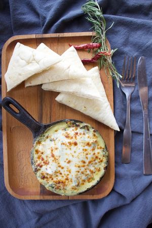 Spinach and Art Dip at G's Pizza - Howard Ave in New Orleans