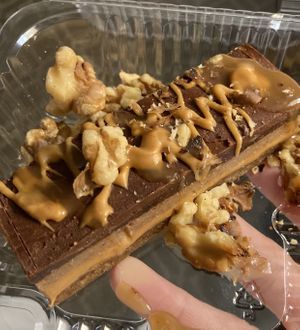 Vegan “snickers” dessert. 😍 at G's Pizza - Howard Ave in New Orleans
