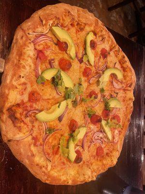 Vegan rainbow pizza  at G's Pizza - Howard Ave in New Orleans