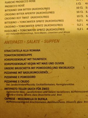 Vegane Vorspeisen at Gran Sasso Pizzeria in Bingen Am Rhein