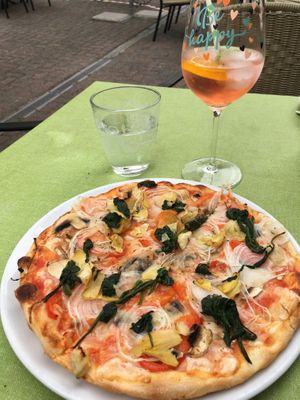 Vegane Pizza Verdura - Sehr, sehr lecker!  at Gran Sasso Pizzeria in Bingen Am Rhein