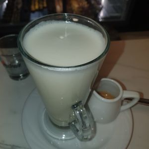 latte macchiato di soia at Antico Caffe Scaletto in Bologna