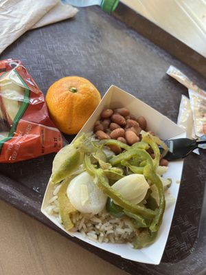 Kids Veggie Rice Bowl and Sides  at Walt Disney World - Pecos Bill Tall Tale Inn and Cafe in Lake Buena Vista